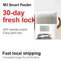 HVON Lock-Fresh Automatic Pet Feeder 4.4L